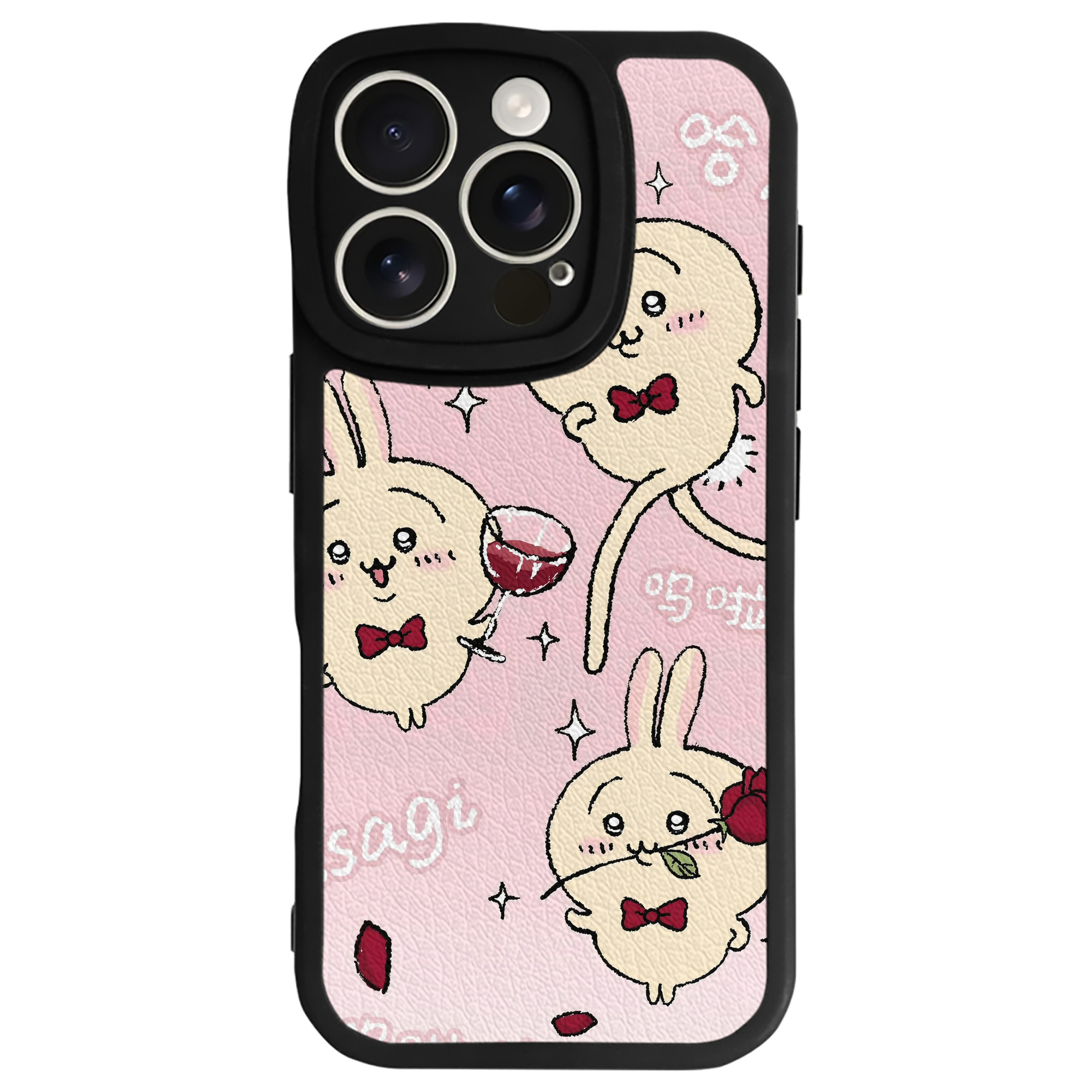 （画像用） ちいかわ Chii-kawa 【iPhone 16シリーズ対応】シリコンスマホケース（レザー調） 材質：シリコン